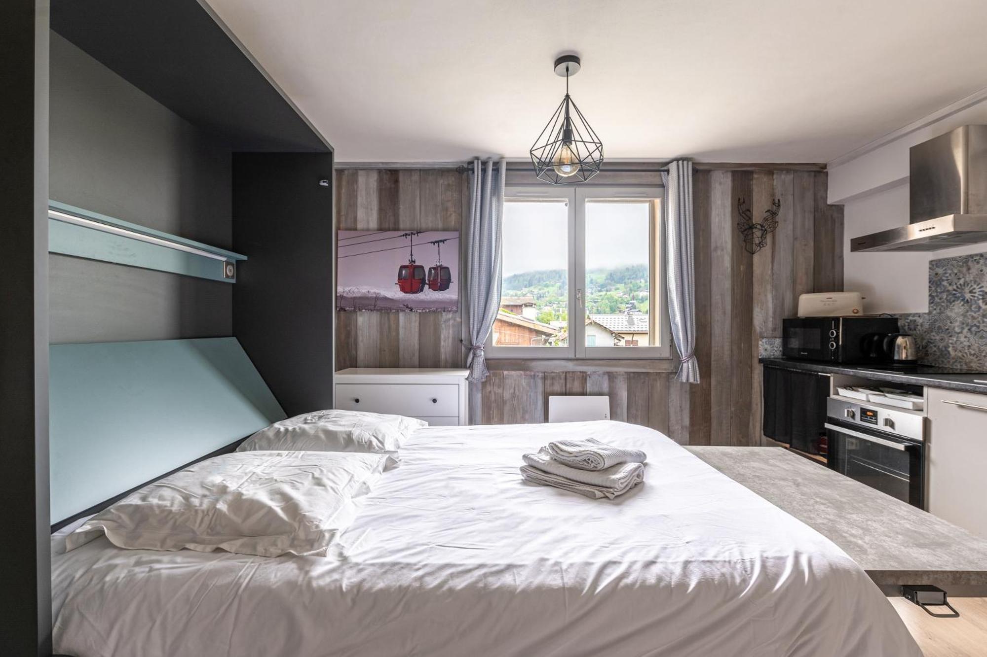 Appartements Vue Mont-Joly A 2 Pas Tramway Mont-Blanc - Studio 1 Piece Сен-Жерве-ле-Бен Екстериор снимка